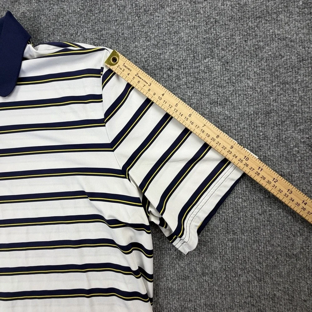 RLX Ralph Lauren Polo Golf Shirt‎ XL Striped Performance Callaway Logo